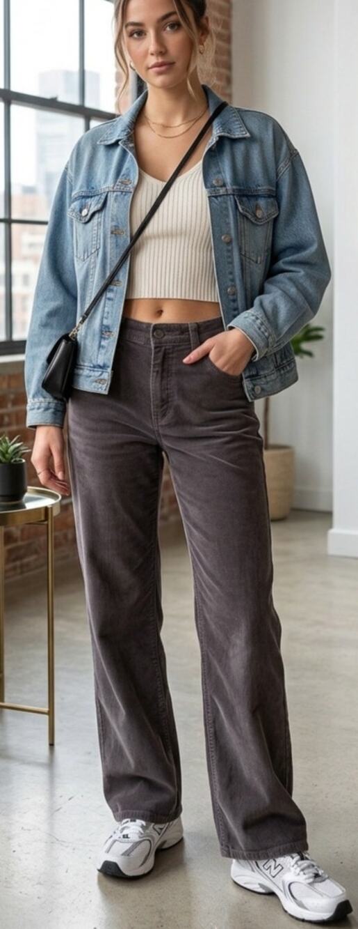 Vintage Y2K Merona Low Waisted Rustic Style Gray Corduroy Boot Cut Trousers